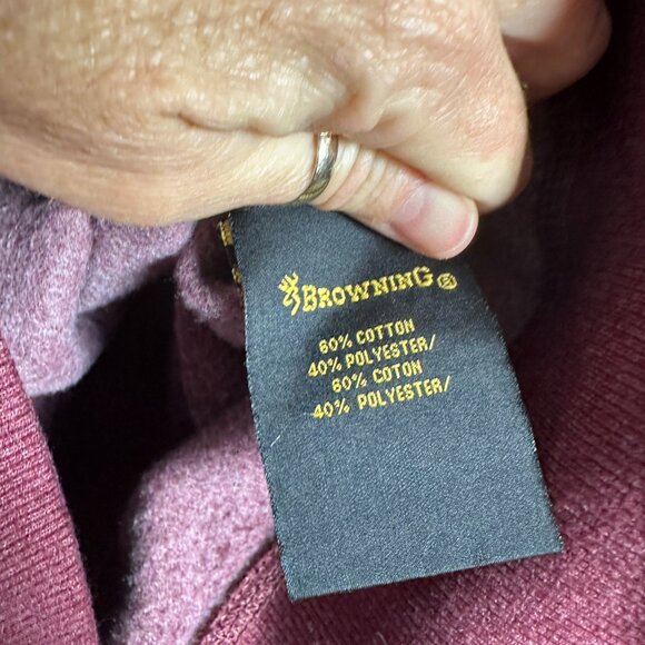 EUC Womens Browning Purple Hoodie Sweatshirt  L Large - Picture 3 of 4